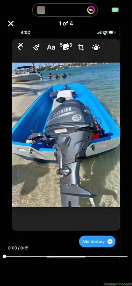 2022 Boston whaler Yamaha 20 hp 13.5 skiff