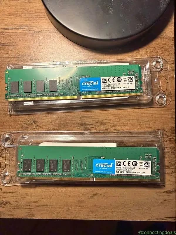 2x4GB DDR4 RAM Sticks 2400MHz - Image 1