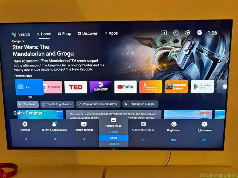 Sony 65inch 4k UHD Led TV Smart TV mit Google TV