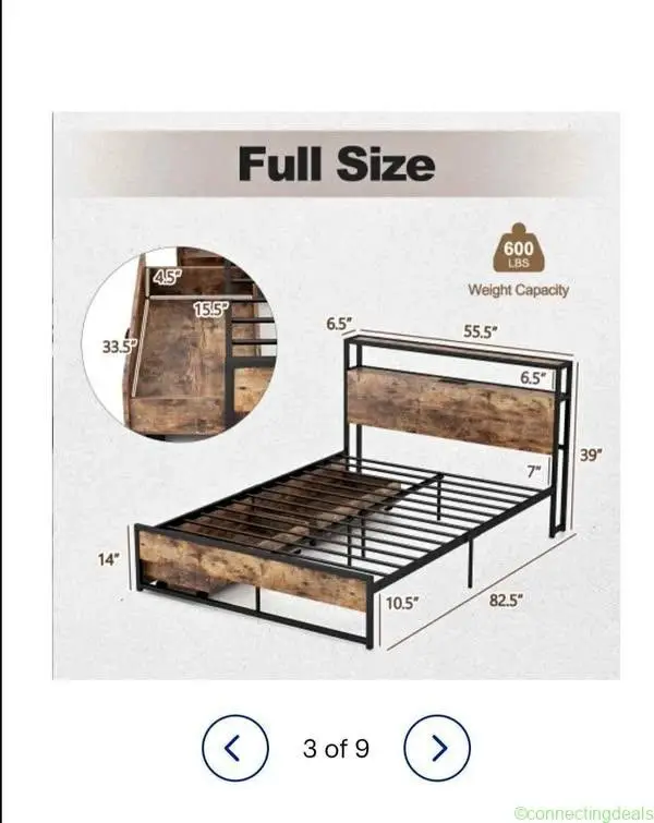 Queen bed frame - Image 1