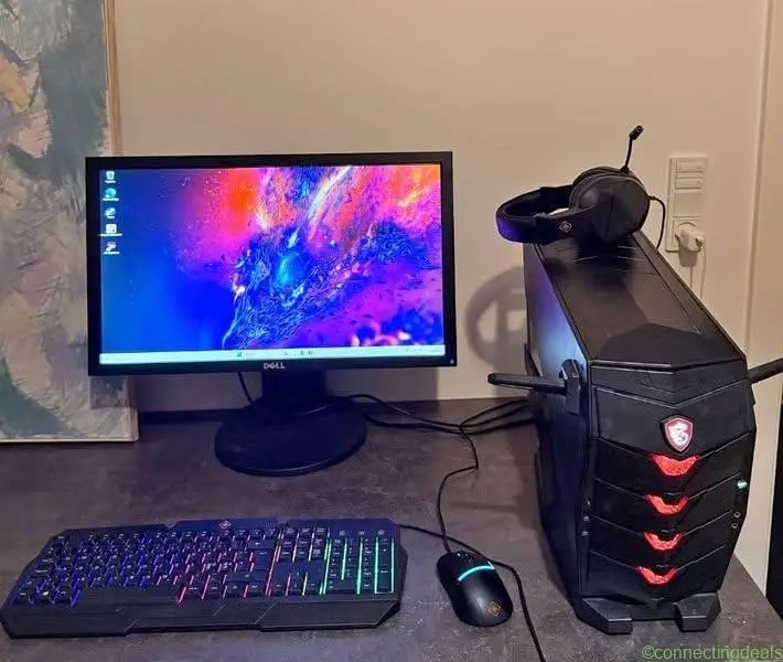 Fed Gamer med 8. gen I7 inkl ALT tilbehør og 24"