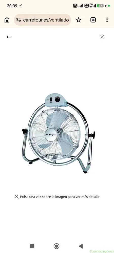 Ventilador Orbegozo PWO