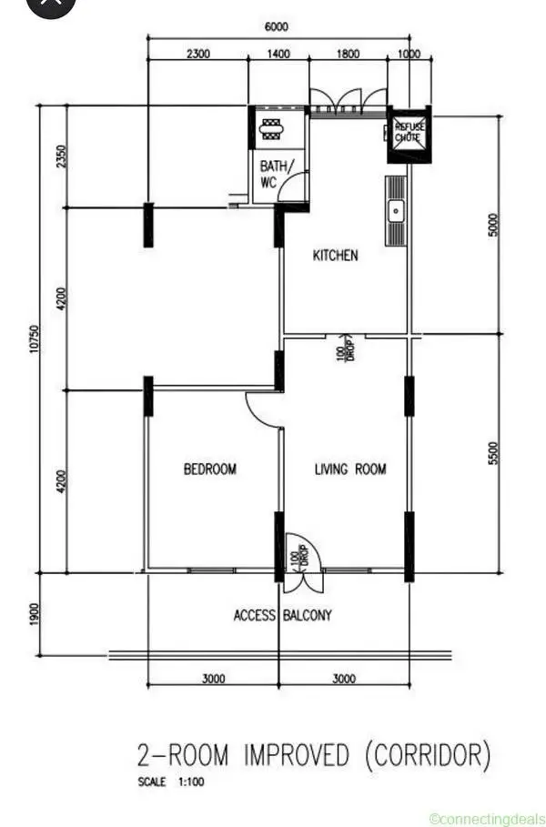 1bed 1 bath Unit Bedok North for Rent