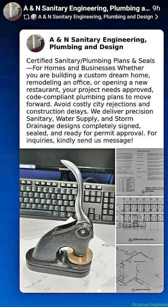 Plumbing Sign and Seal