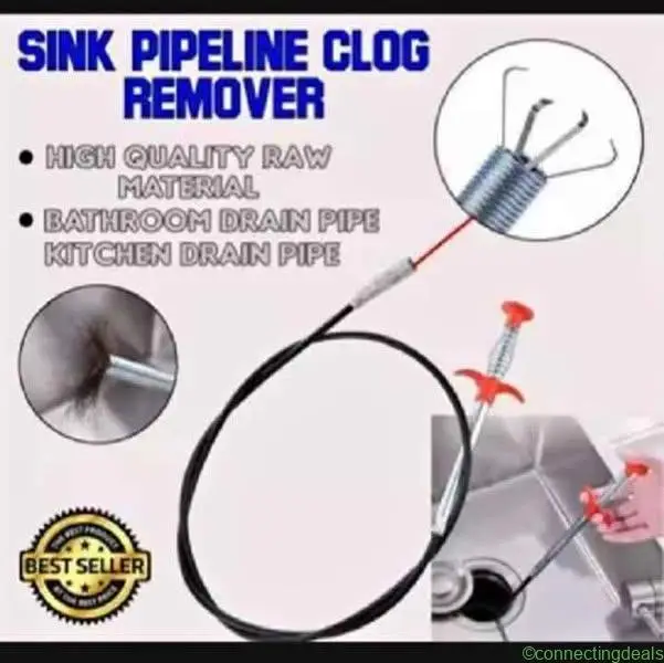 Steel Plumbing Clog Drain Remover Spring Pipes