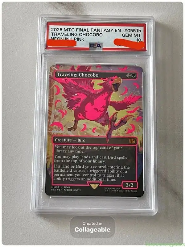 WTS PSA 10 Neon Ink Chocobo FF MTG!