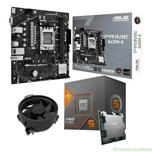 Combo: r5 7600 a620m-k cooler psu 650w