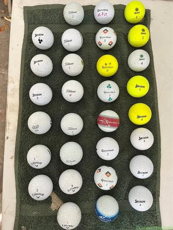 Brands of golf balls 30 for €20