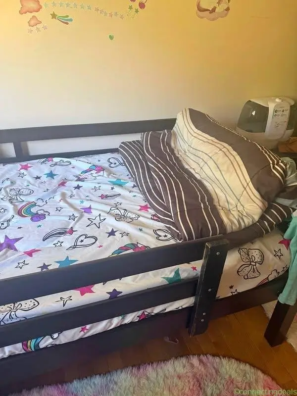 Kids bed bunk that’s double but I put single