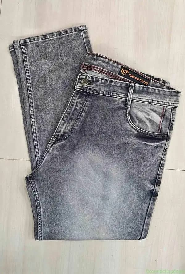 Urban United Men’s Grey Denim Jeans - Image 1