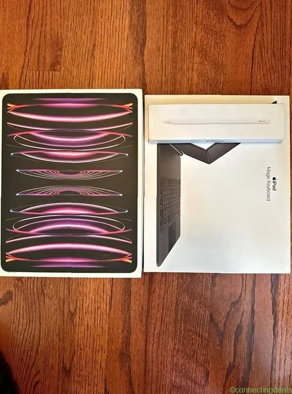 iPad Pro 12.9 6th Gen WiFi + Cellular 128GB Bundle