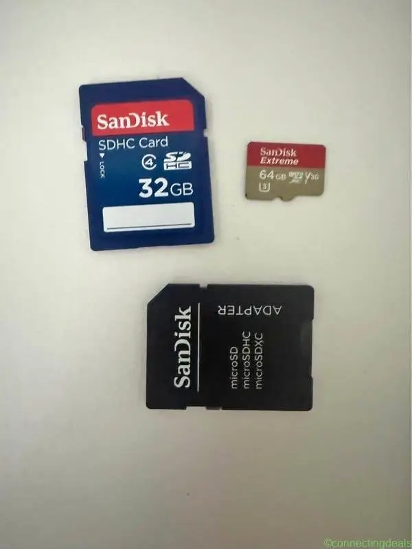 64 GB Micro SD Card and 32 GB SD Card - Image 1