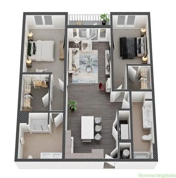 2 Beds 2 Baths - Apartment