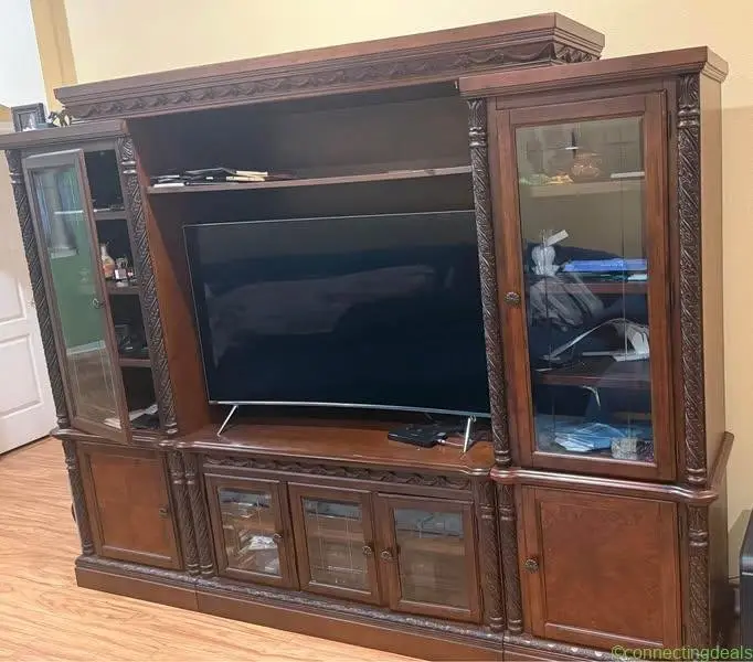 Large Entertainment Center / TV Wall Unit