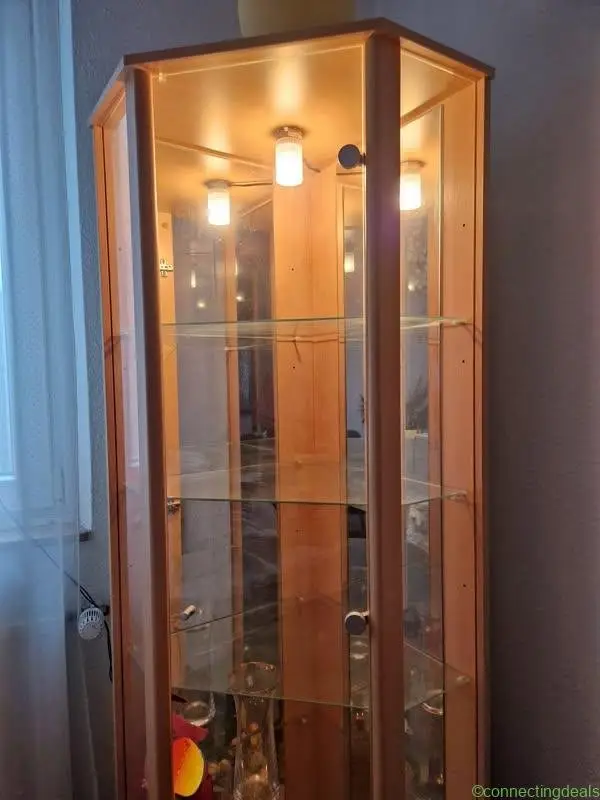 w. neu Glasvitrine, Eckevitrine, Spiegelvitrine