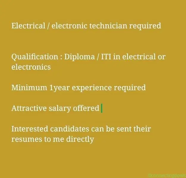 Electrical / electronic technician - Image 1