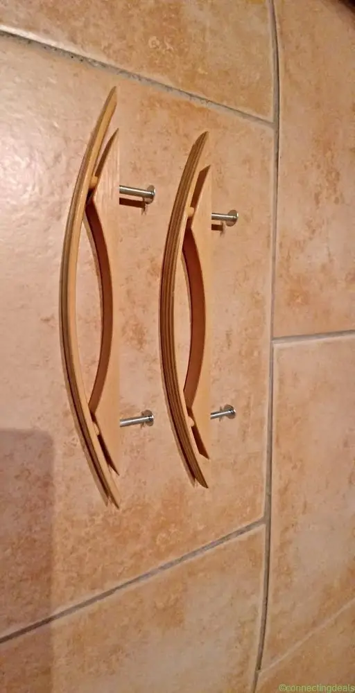 2 Schrankgriffe Holz Optik - Image 1