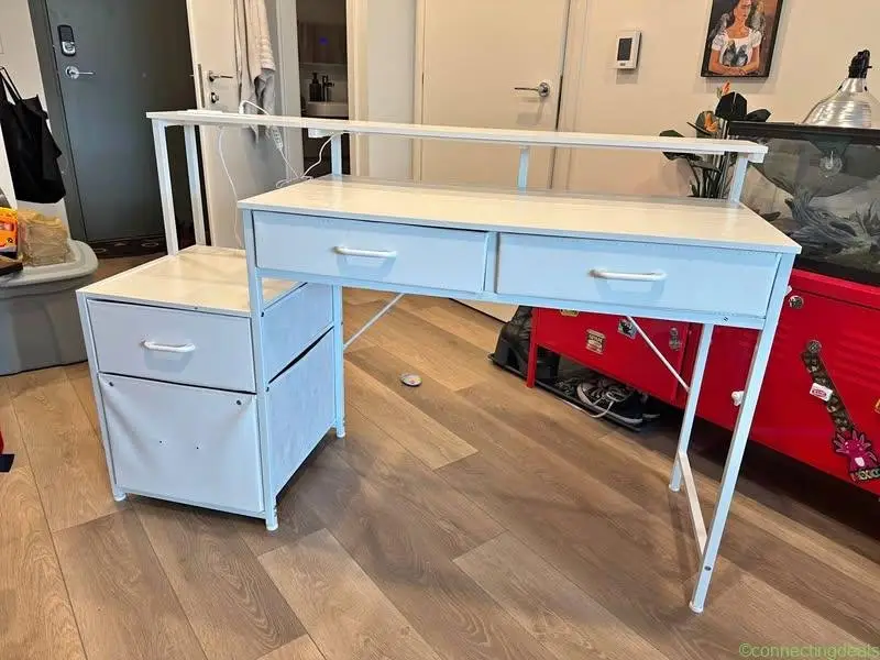 Large White Desk - Image 1