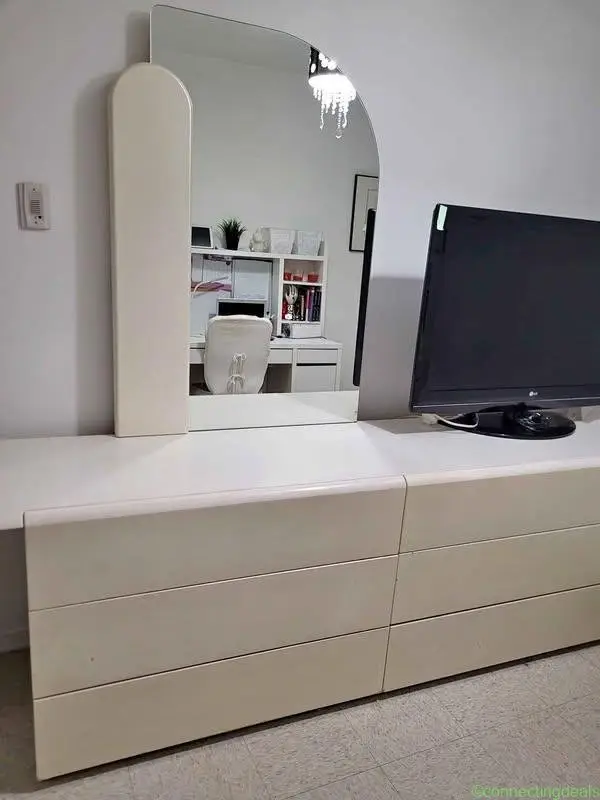 Mirror and dresser