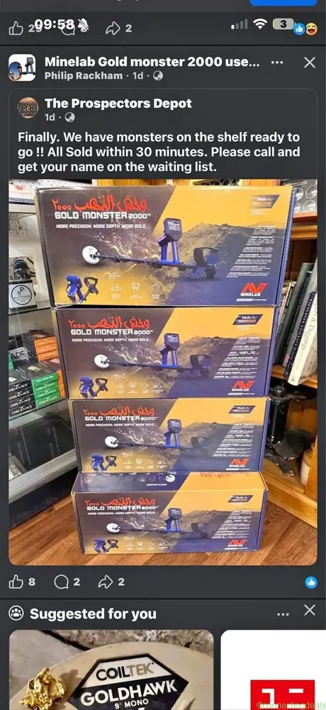 Looking to buy Gold monster 2000