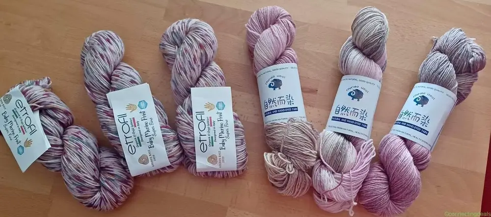 Merino, Kaschmir, Stränge