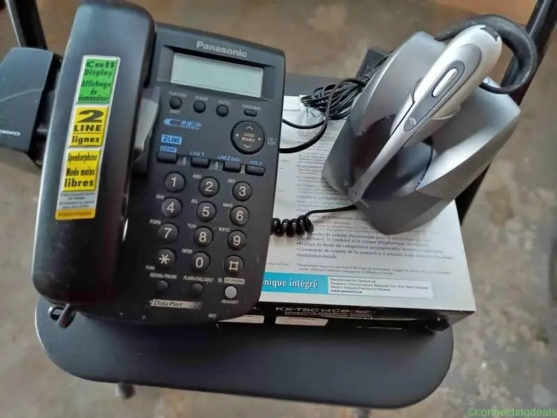 Home Office Panasonic Phone + Plantronics