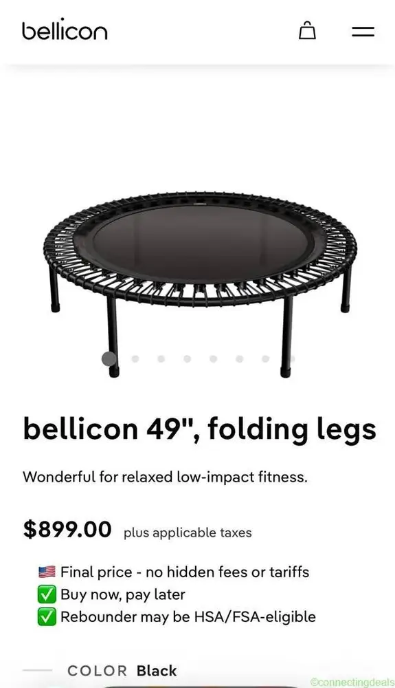 bellicon 49" Rebounder with Folding Legs