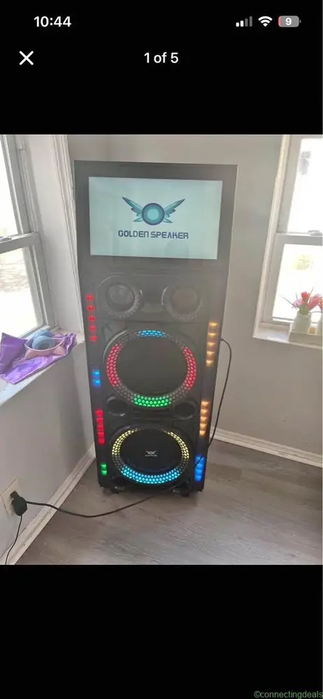 Golden karaoke Speaker with Android tablet