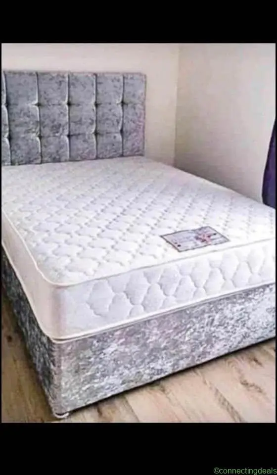 BRAND NEW LUXURIOUS DIVAN BED, FRAME AND MATTRESS