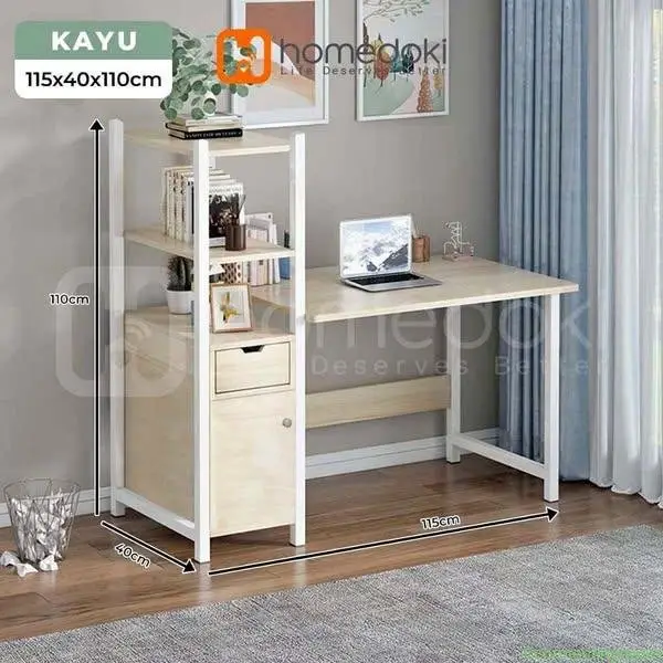 Homedoki Meja Komputer Minimalis /Meja Belajar/