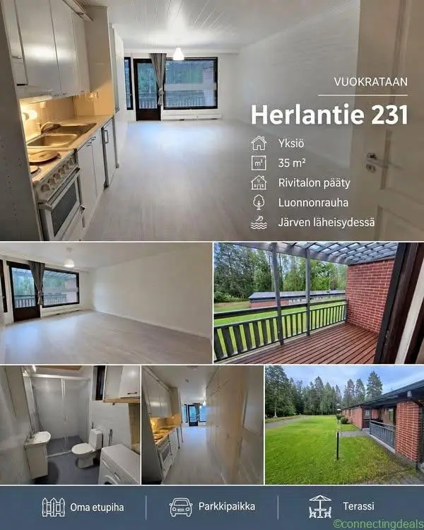 1 makuuhuone 1 kylpyhuonetta Asunto/huoneisto