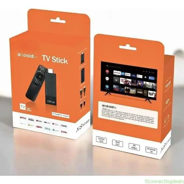 TV Stick 4K Android 14.0 128GB 8GB Negro Con HDMI