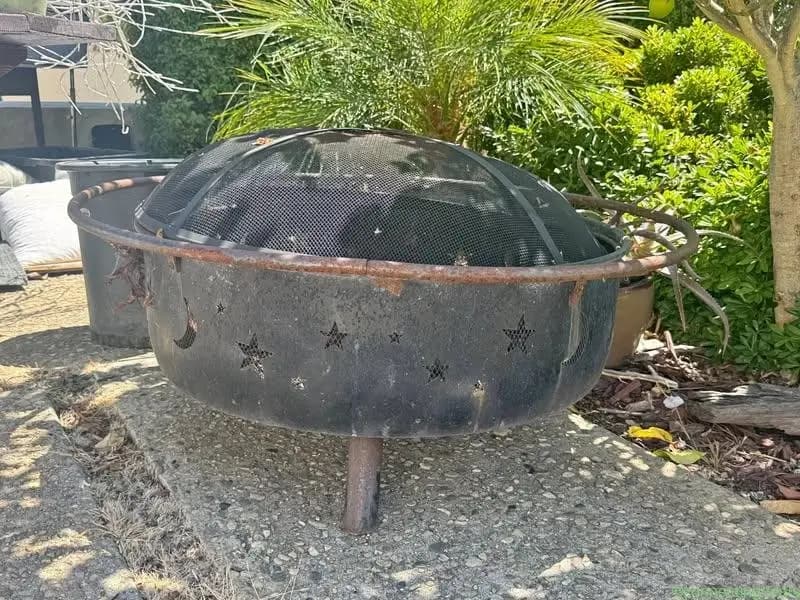 Stars and moon fire pit