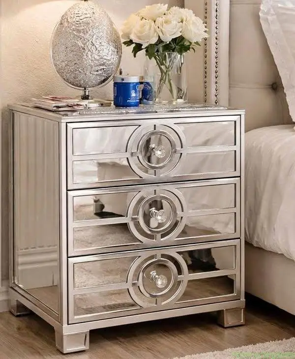 Mirrored Night Stand - Image 1