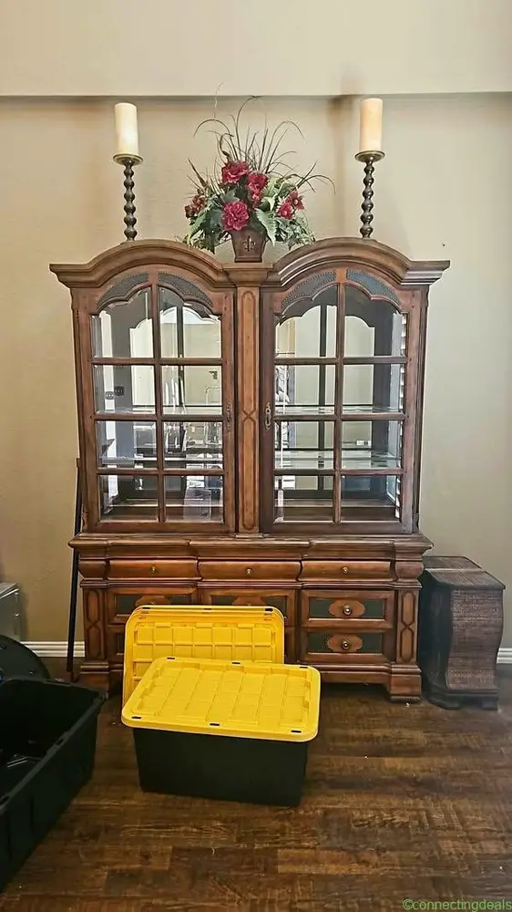 Solid Wood China Cabinet / Hutch - Image 1