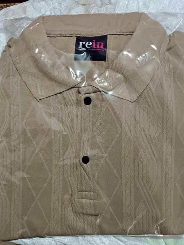 Polo collar touch button tshirt