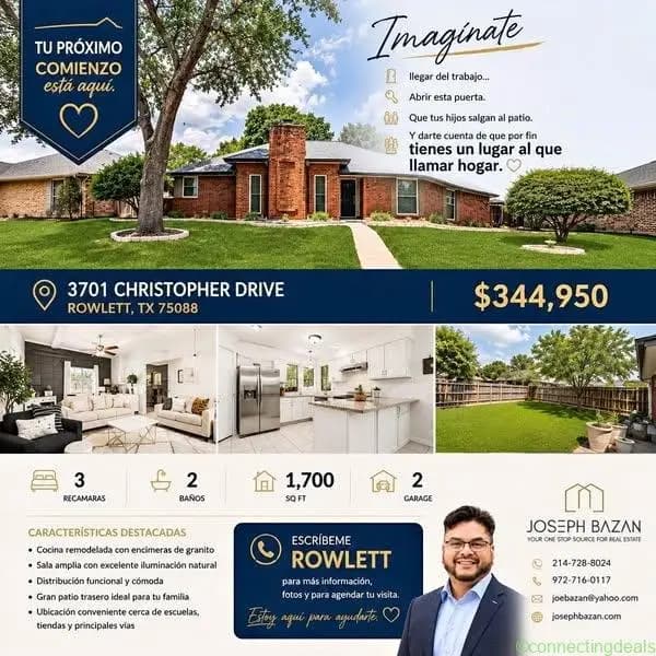 3 Beds 2 Baths - House