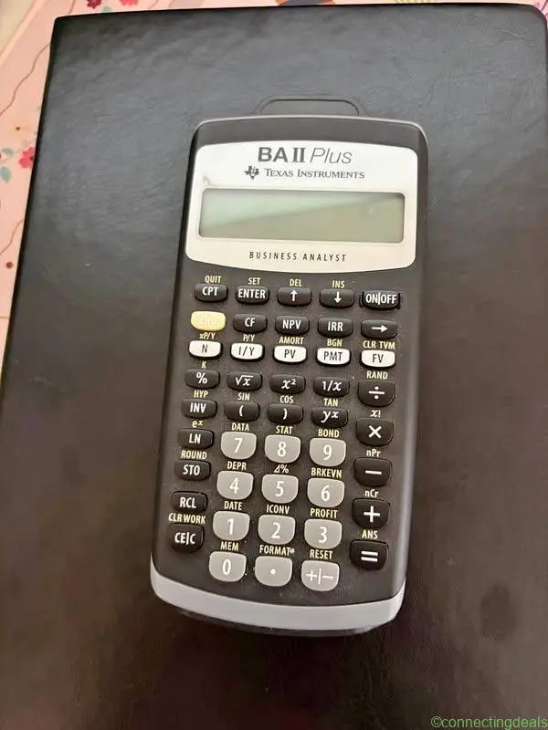 texas instruments ba ii plus calculator
