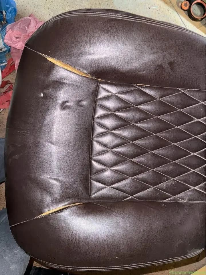 Leather office seat