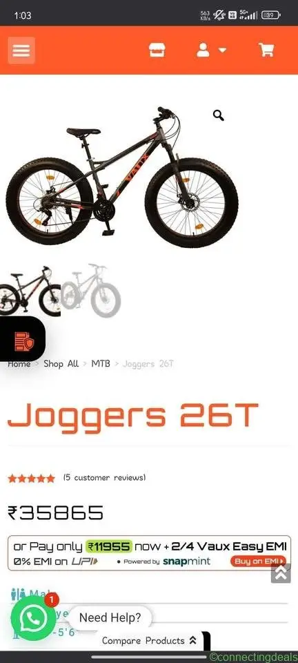 26x4 fat bike 4 month old new comdition