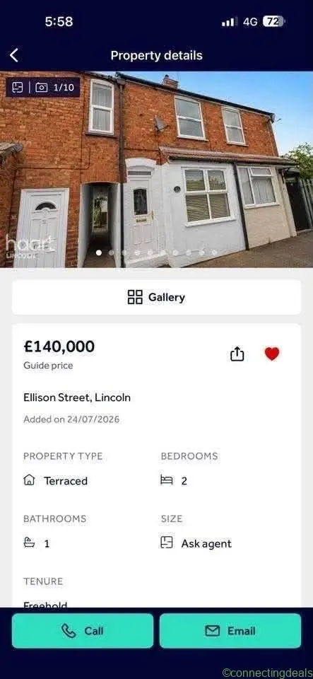 4 beds 2 bathrooms – House