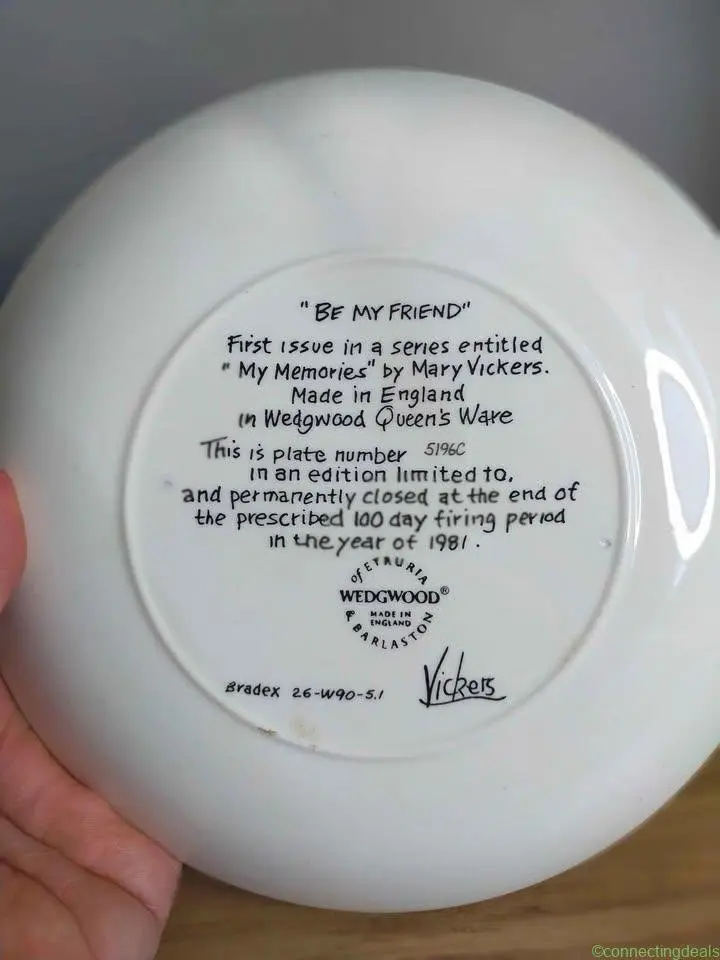 1981 Vintage Collectable Plate - Image 1