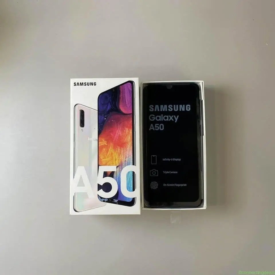 Samsung Galaxy A50 Android smartphone in