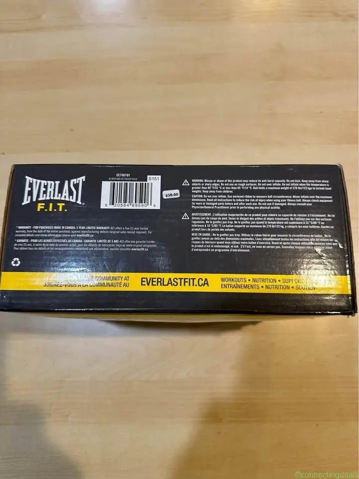 Everlast 75cm Fitness Ball – Like New - Image 1