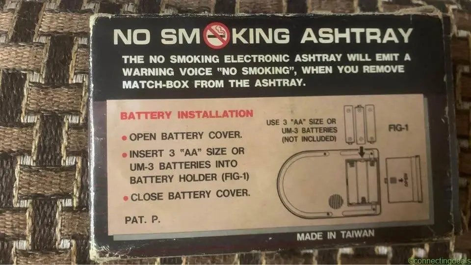 Available imported vintage rare No smoking - Image 1