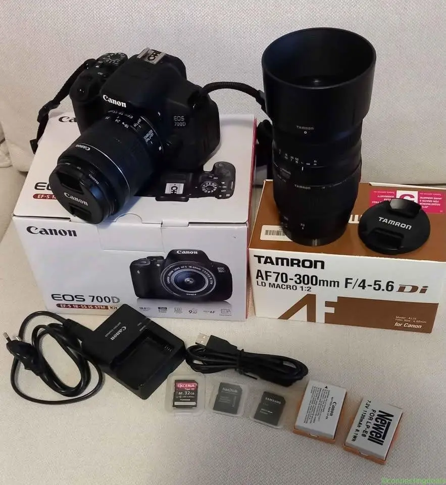 Canon EOS 700D + 18-55mm + 70-300mm - Image 1