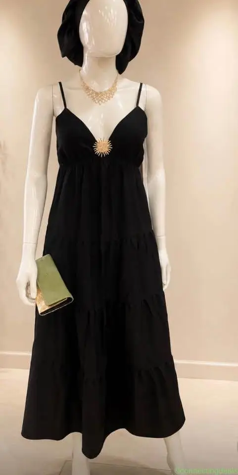Black summer dress