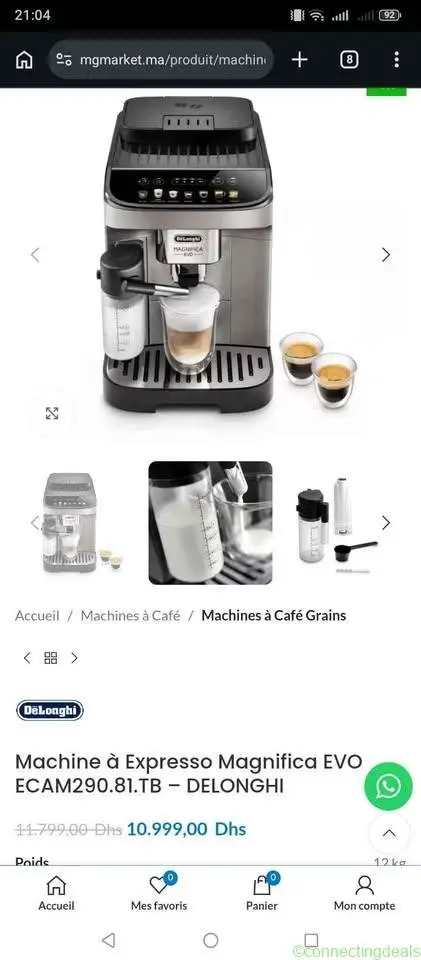 Machine a cafe delonghi evo ECAM290.81.TB