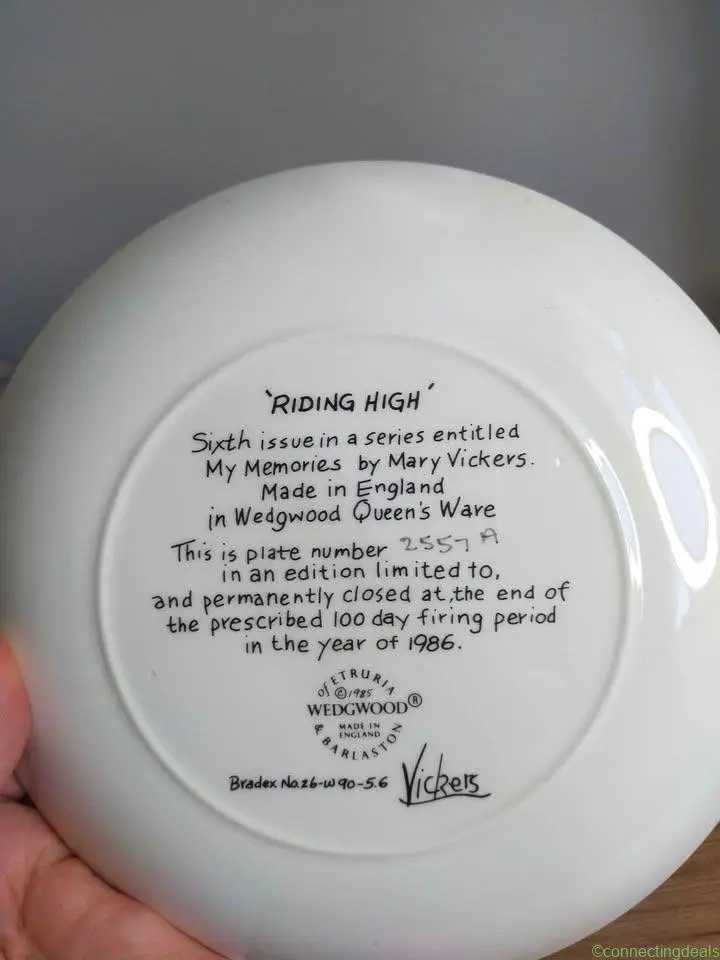 1986 Vintage Collectable Plate - Image 1
