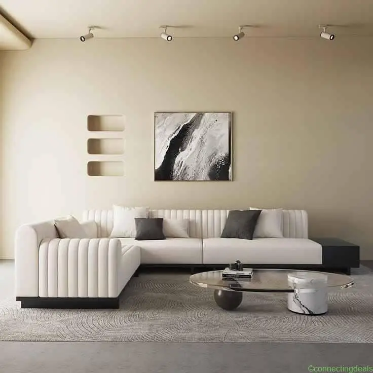L shape corner sofa set with best quality and